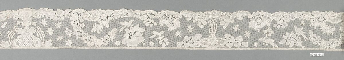 Border, Bobbin lace, point d'Angleterre, Flemish