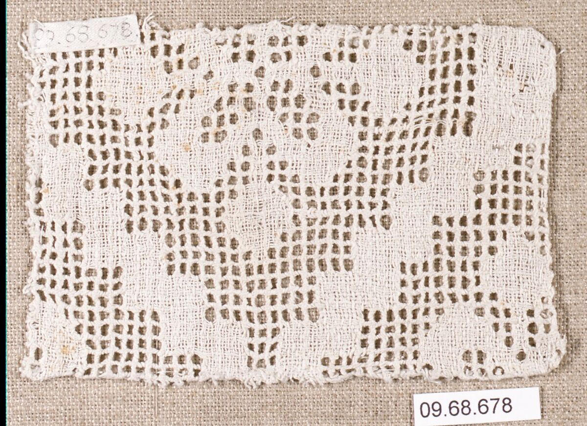 Fragment, Drawnwork, Italian