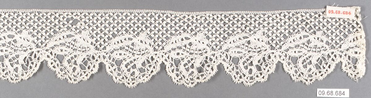 Strip, Bobbin lace, British, Bedfordshire 