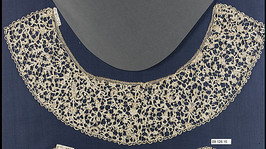 Collar, Needle lace, Italian, Venice 