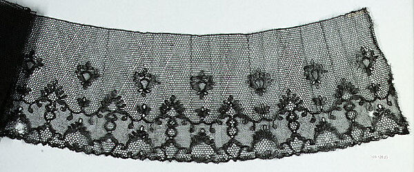 Piece, Bobbin lace, French, Chantilly 