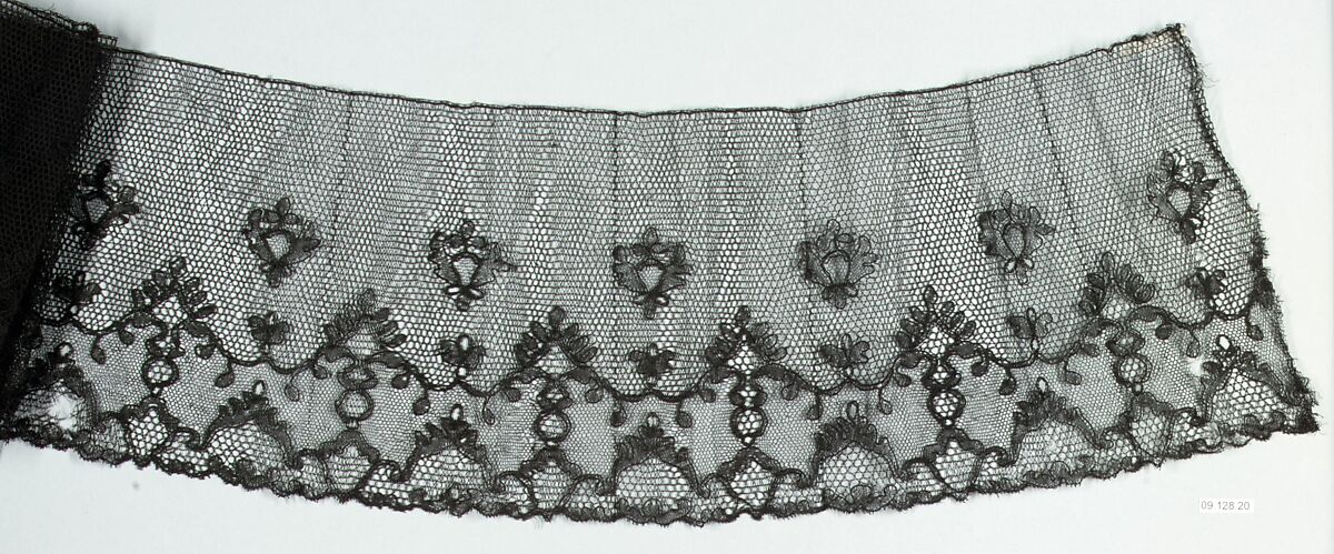 Piece, Bobbin lace, French, Chantilly