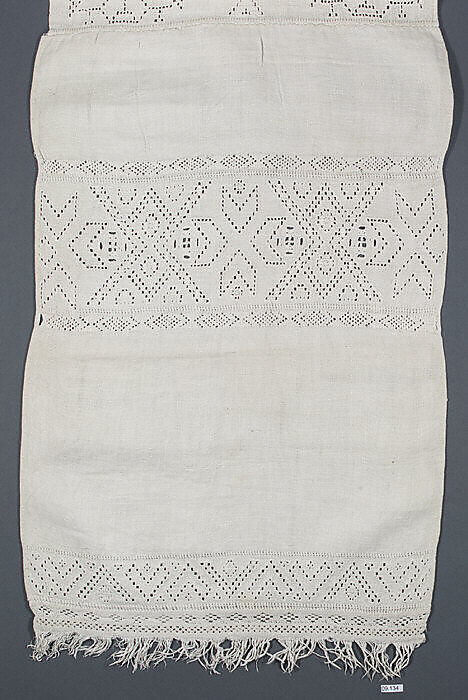 Towel cover, Cutwork, Danish 