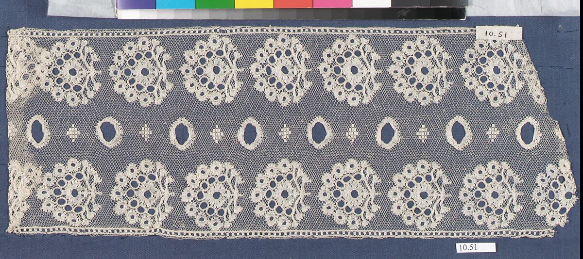 Piece, Bobbin lace, French, Lille