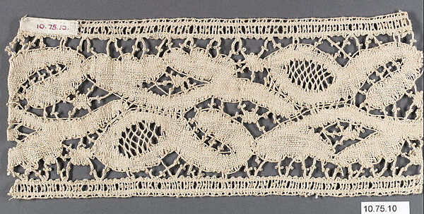 Fragment, Bobbin lace, Russian 