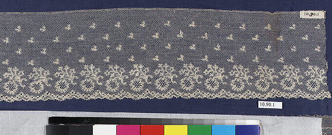 Piece, Bobbin lace, French, Craponne 