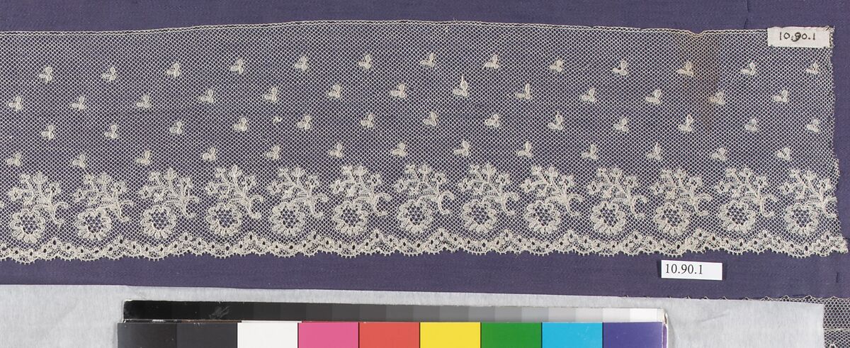 Piece, Bobbin lace, French, Craponne