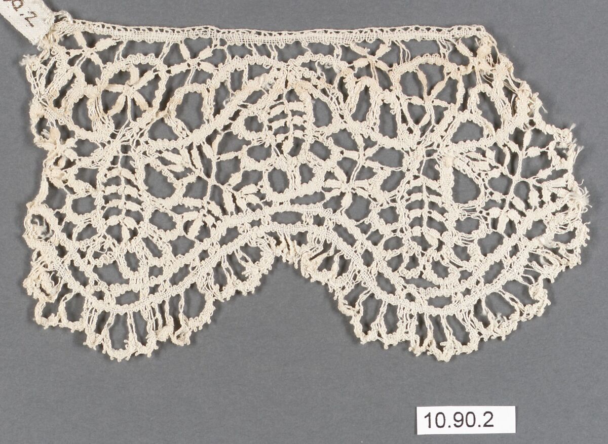 Piece, Bobbin lace, British, Bedfordshire 
