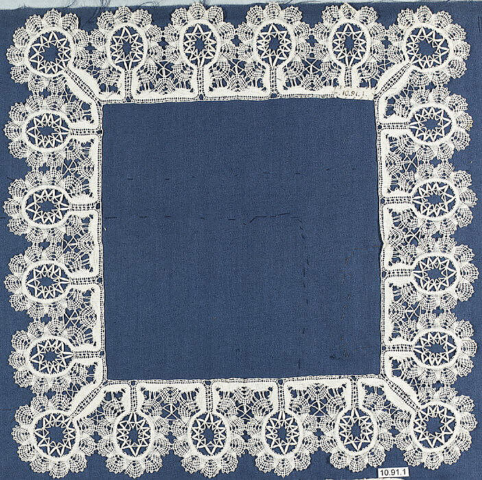 Handkerchief border, Bobbin lace, Russian 