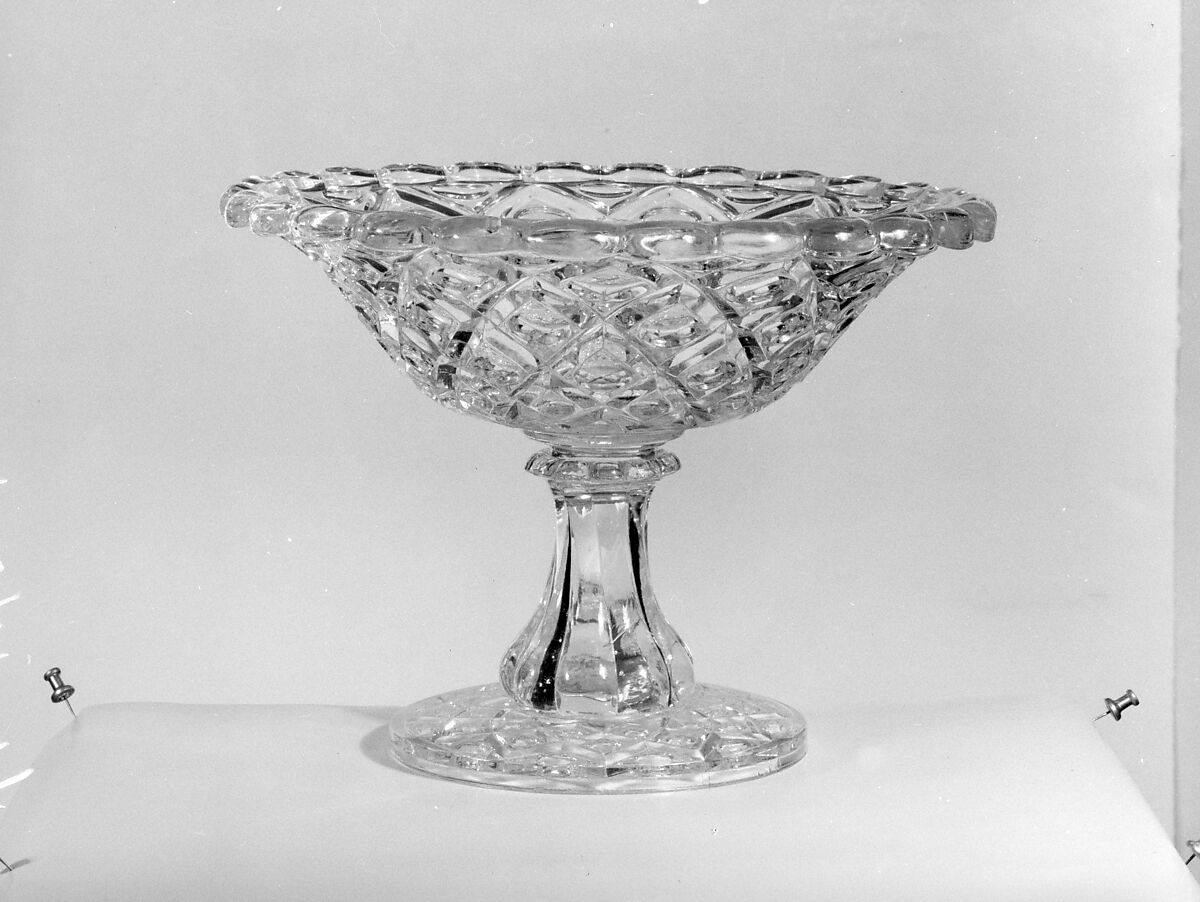 Compote, Pressed glass, American 