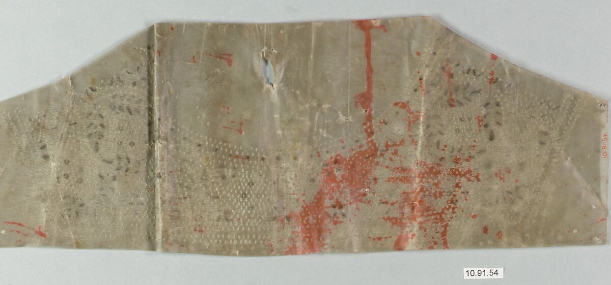 Prickings, Parchment, British, Bedfordshire 