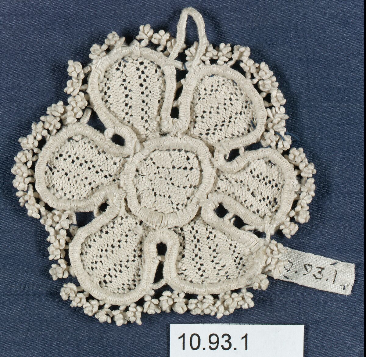 Rosace (one of five), Needle lace, Italian