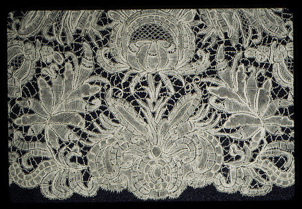 Fragment, Bobbin lace, British, Devonshire