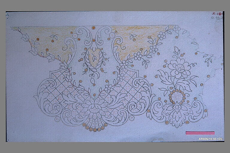Lace pattern, French 