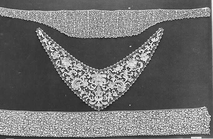 Fragment, Needle lace, Italian, Venice