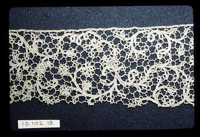 Fragment, Needle lace, Italian, Venice 