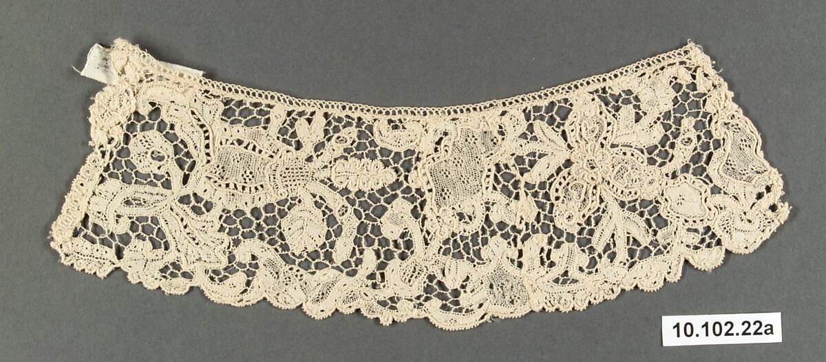 Collar, Linen, needle lace, French 