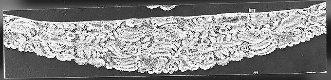 Bertha, Needle lace, point d'Argentan, French 