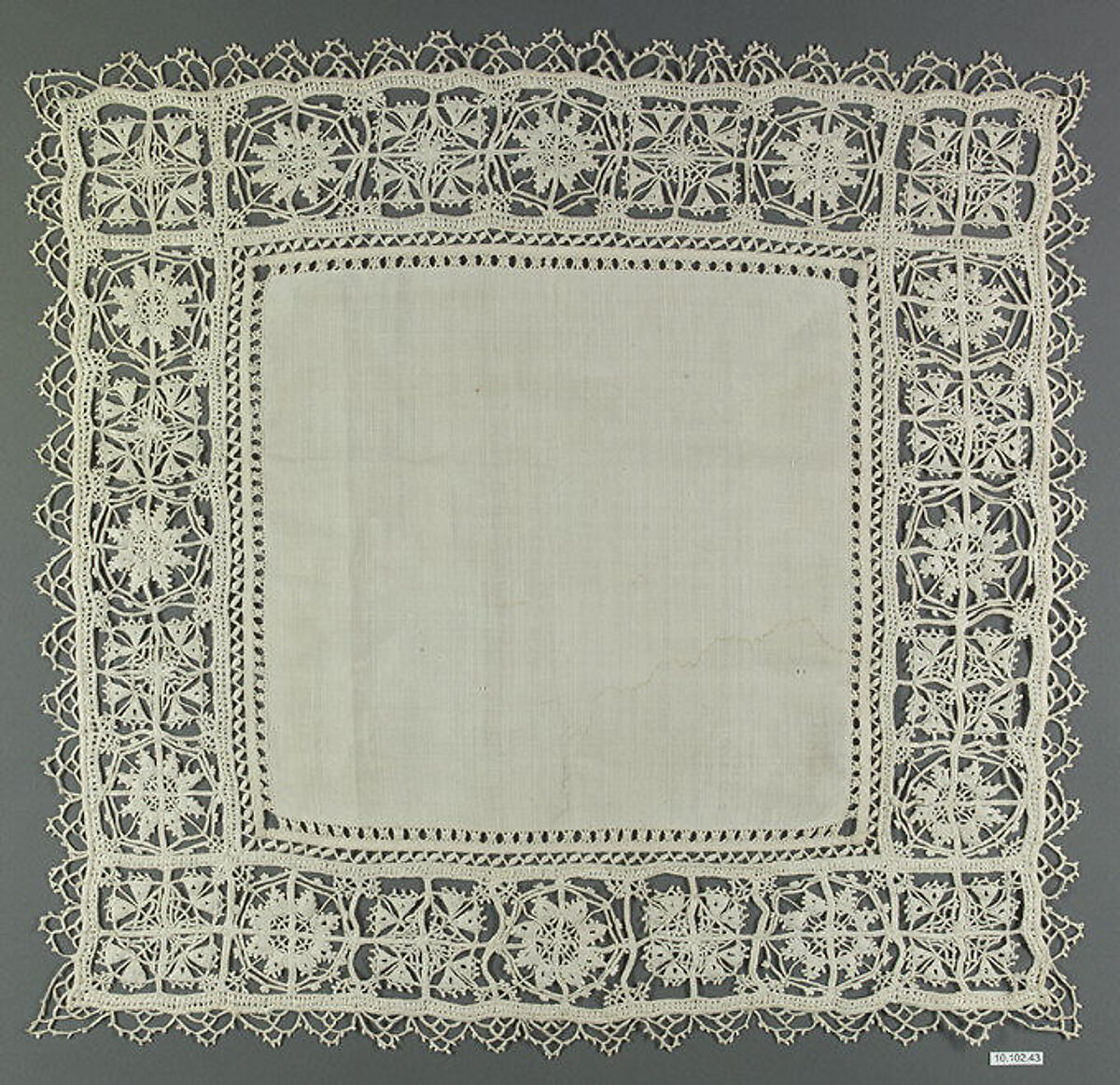 Cover, Linen, needle lace, Italian