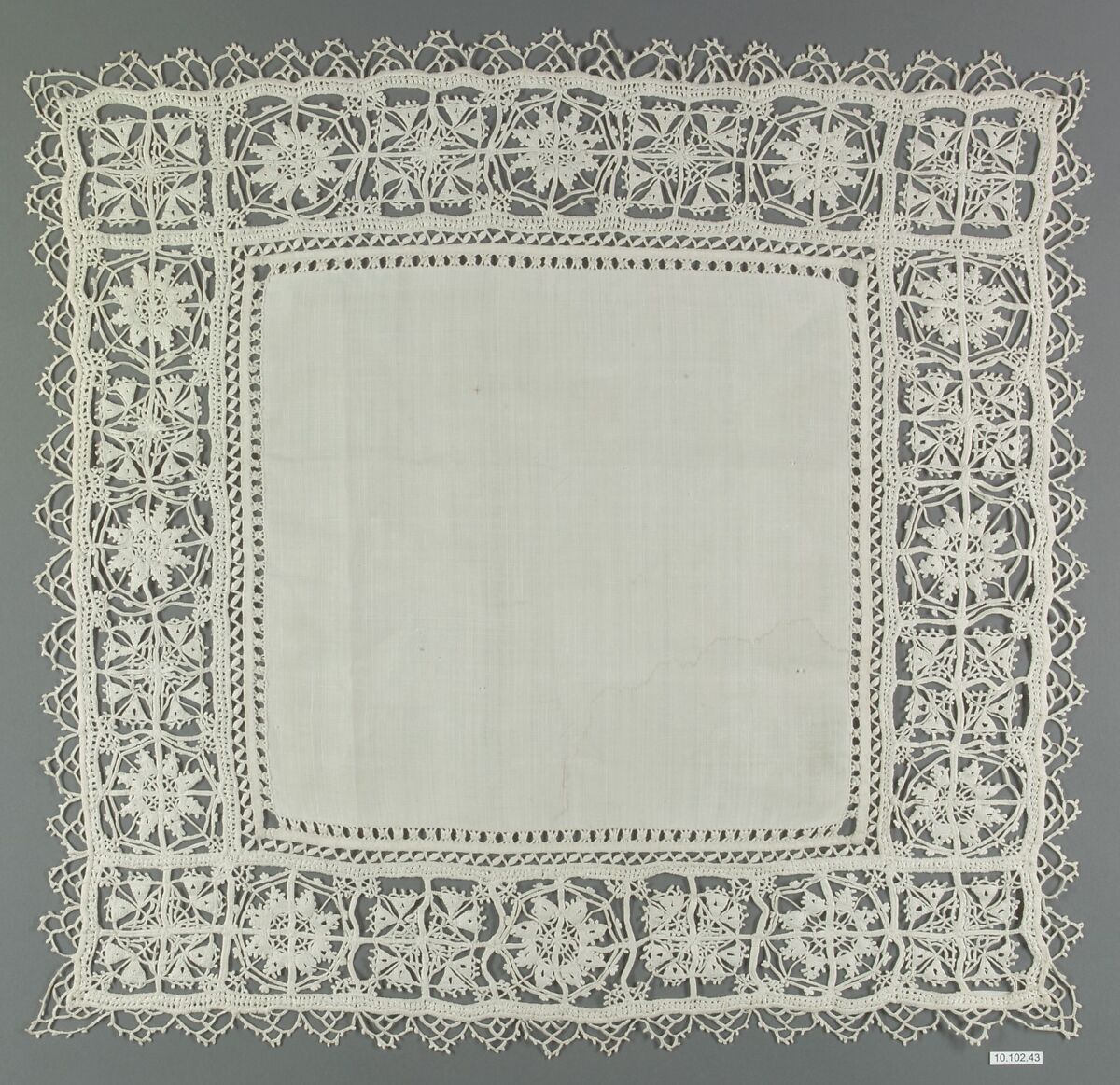 Cover, Linen, needle lace, Italian