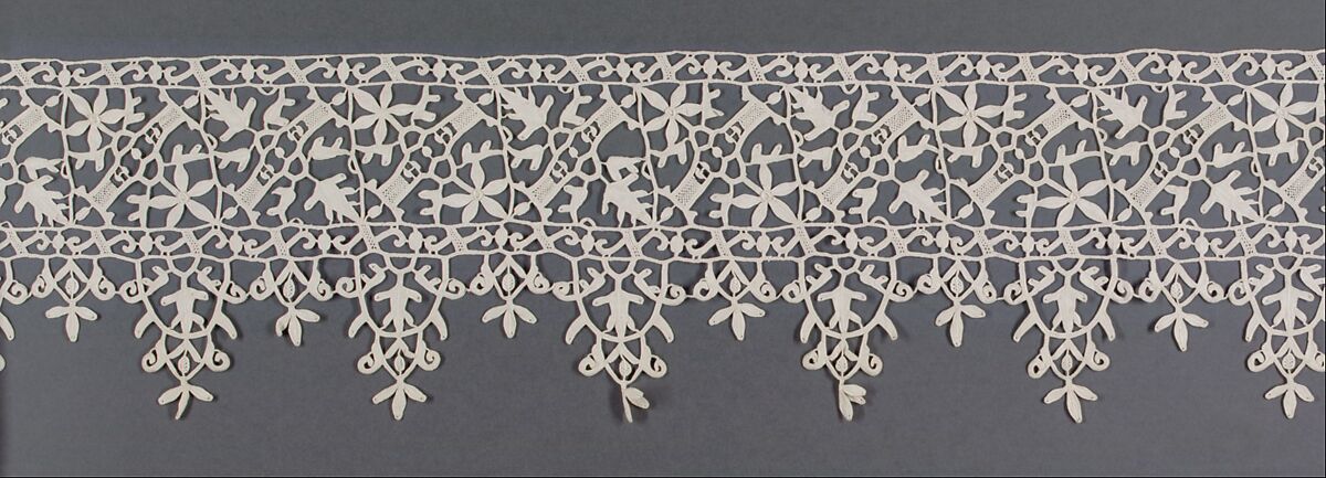Fragment, Needle lace, Italian