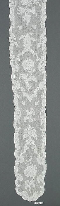 Pieced cap border with tabs | French | The Metropolitan Museum of Art