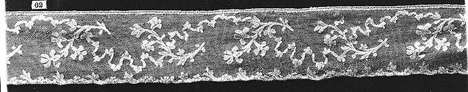 Fragment, Bobbin lace, French 