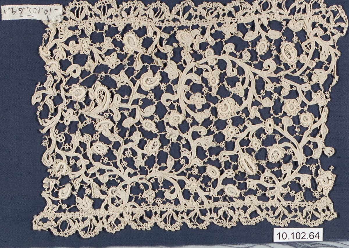 Fragment, Needle lace, Italian