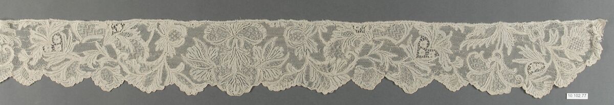 Fragment, Needle lace, Flemish or Italian