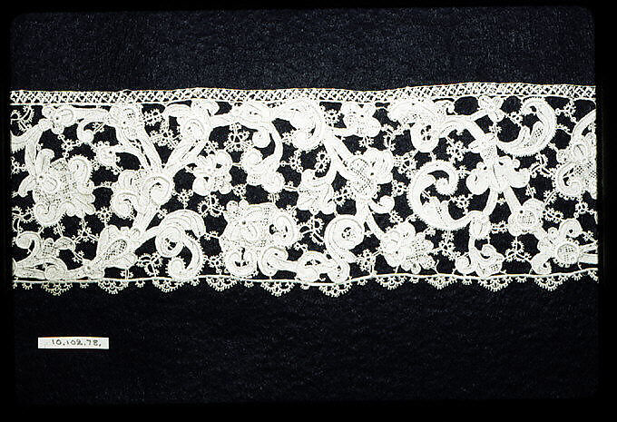 Fragment, Needle lace, Italian, Venice 