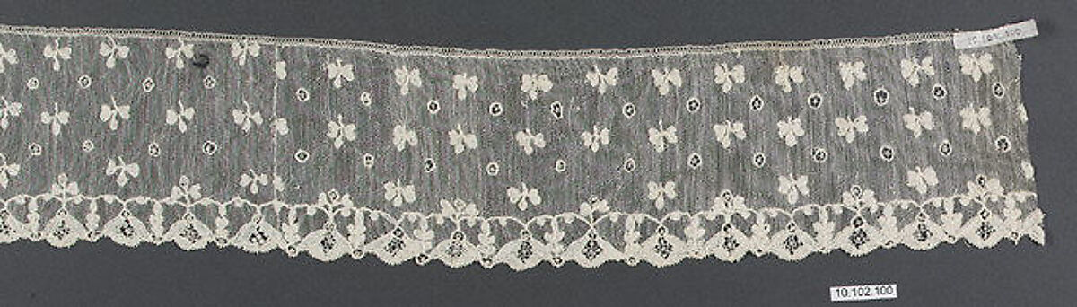 Fragment, Needle lace, Italian, Burano 