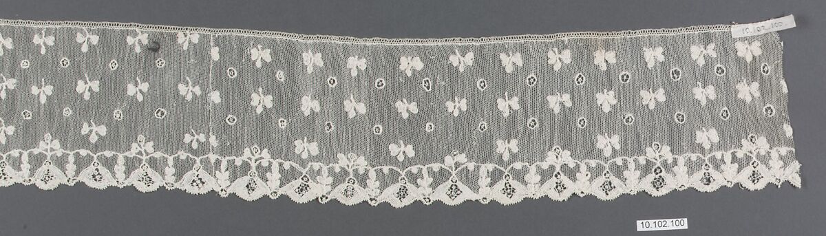 Fragment, Needle lace, Italian, Burano