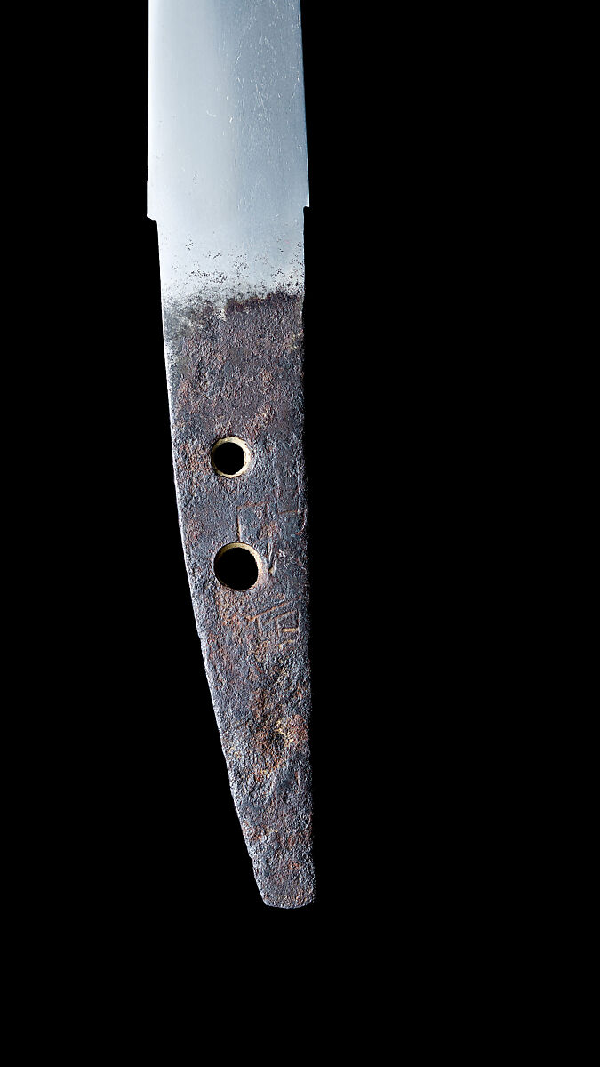 Blade and Mounting for a Dagger (Tantō), Blade inscribed by Kuniyoshi (Japanese, active ca. 1525), Steel, wood, copper-gold alloy (shakudō), copper-silver alloy (shibuichi), gold, lacquer, rayskin (samé), silk, abalone shell, silver, Japanese