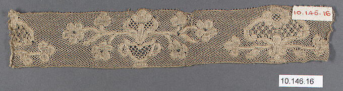 Fragment, Bobbin lace, Flemish 