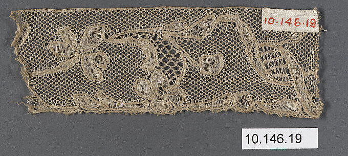 Fragment, Bobbin lace, Flemish 