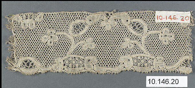 Fragment, Bobbin lace, Flemish 