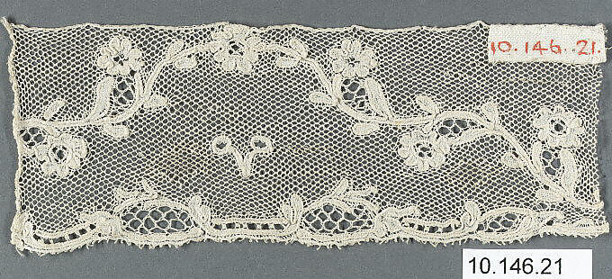 Fragment, Bobbin lace, Flemish 