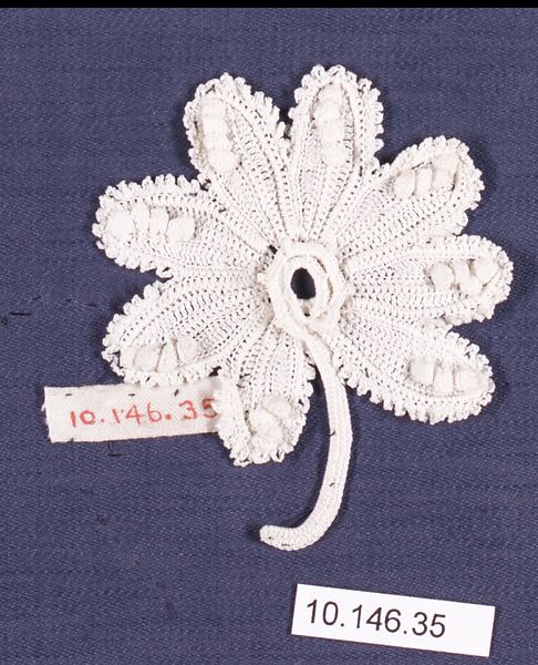 Medallion (one of four), Crochet, Swiss