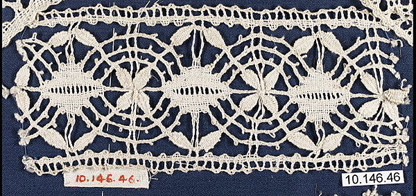 Fragment, Bobbin lace, Austrian 
