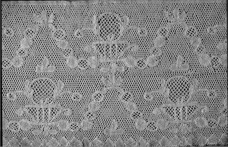 Piece, Bobbin lace, Potten kant, Flemish, Antwerp 