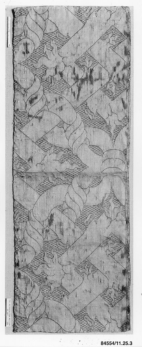 Fragment, Silk and metal thread, Italian, Florence 