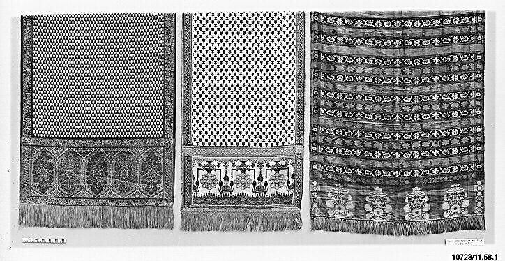 Sash, Silk and metal thread, possibly Polish