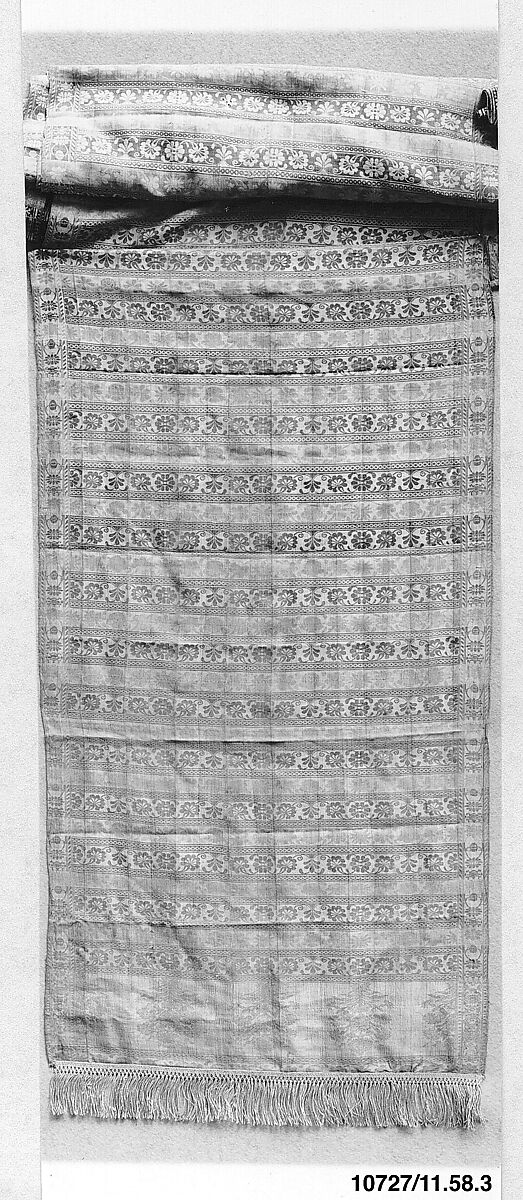 Sash, Silk and metal thread, possibly Polish 