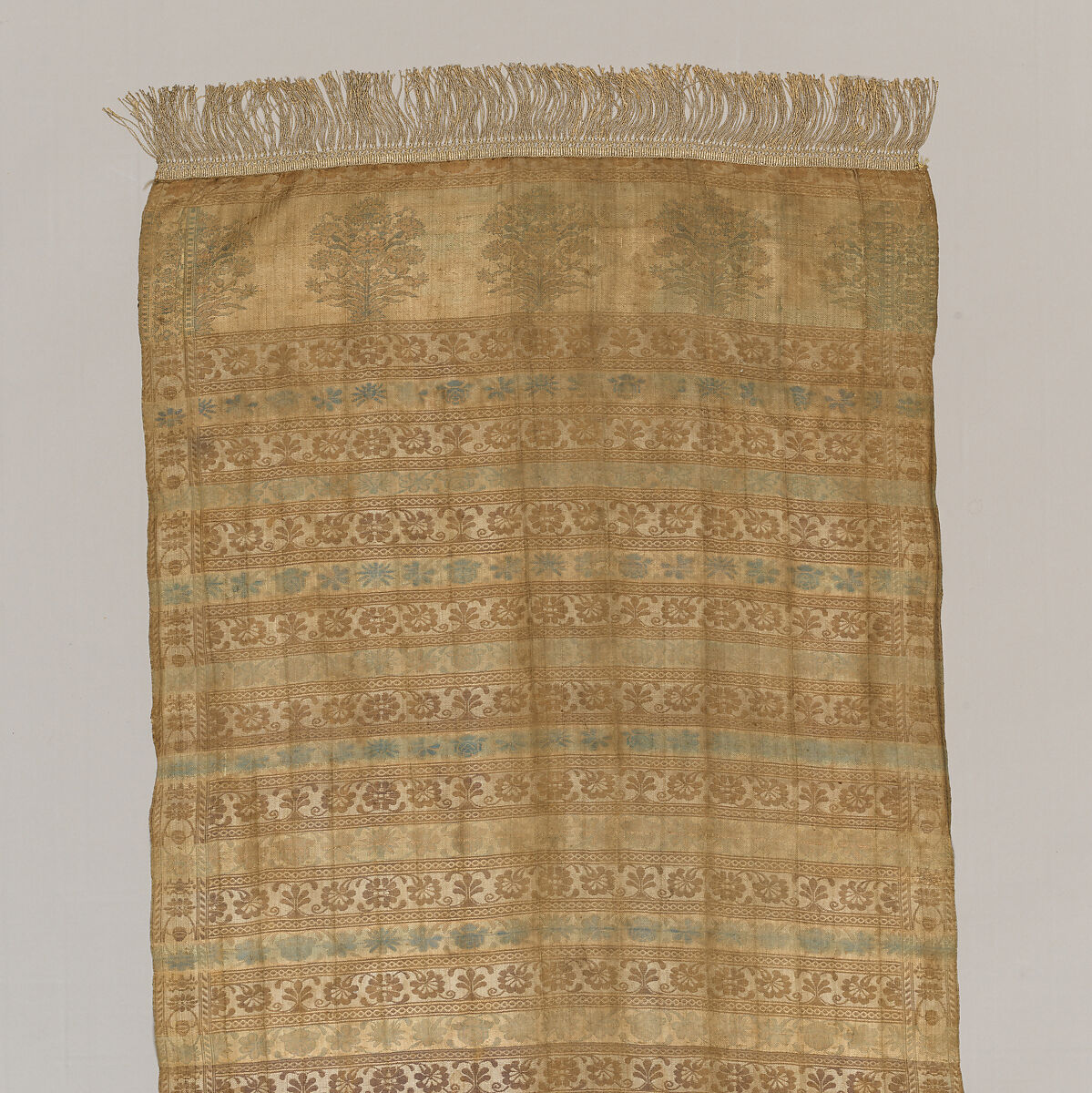 Sash, Silk and metal thread, possibly Polish