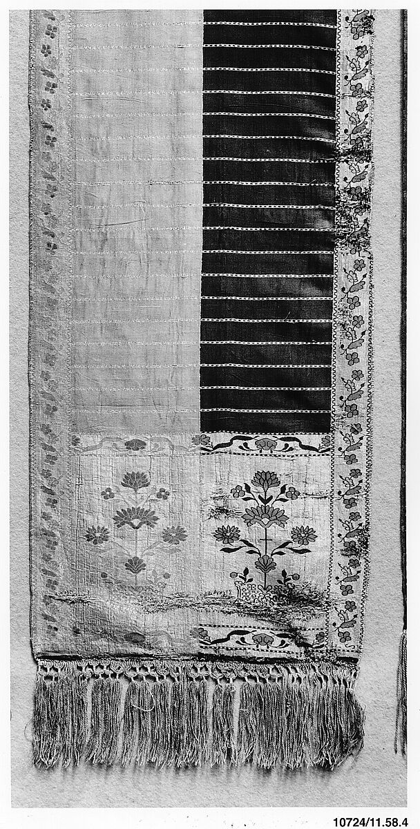 Sash, Manufactured by François Selimand (1778–1789), Silk and metal thread, possibly Polish 