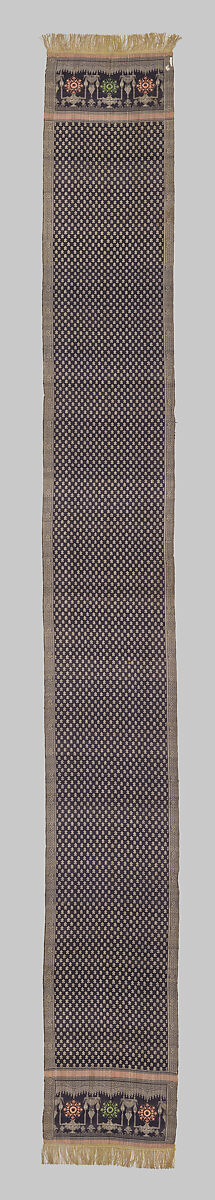 Sash, Silk and metal thread, possibly Polish
