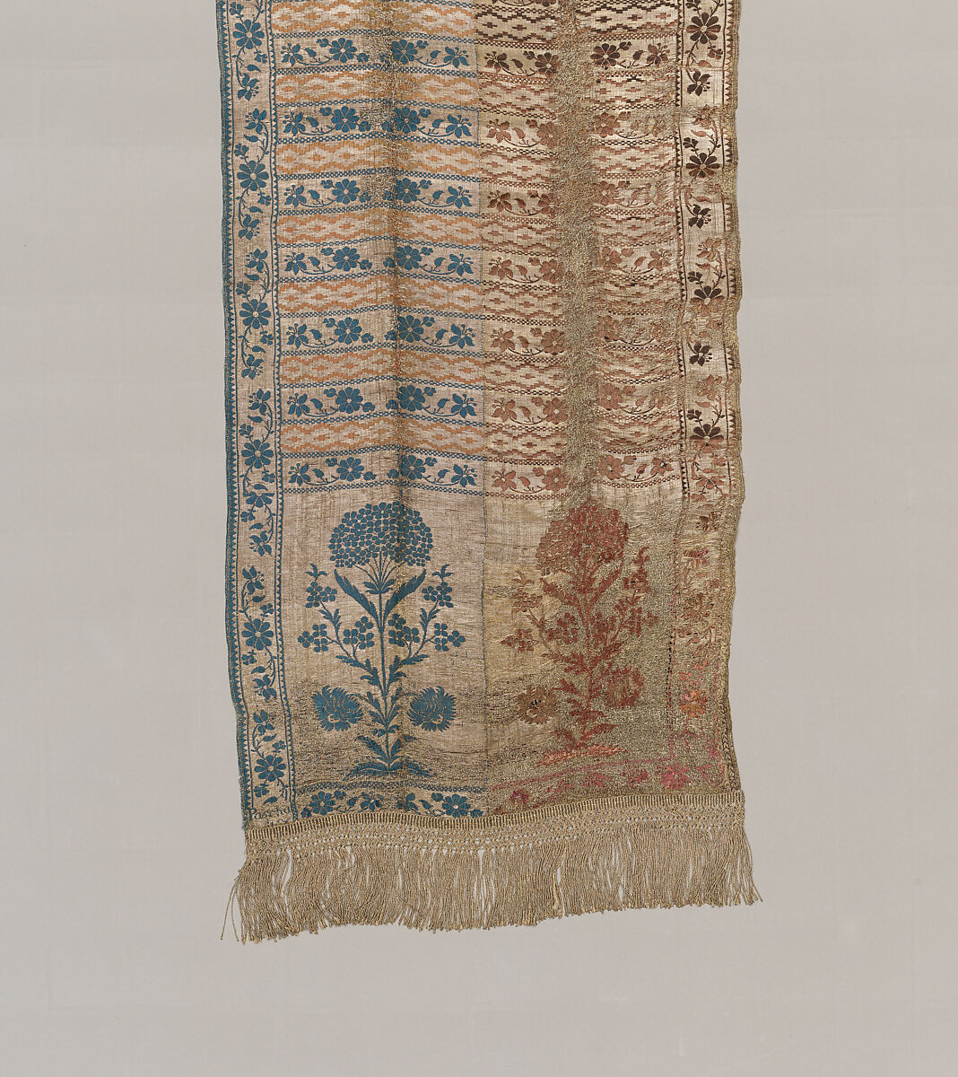 Sash, Manufactured by Jacob Paschalis, Silk and metal thread, metal fringe, Polish, Kobylka