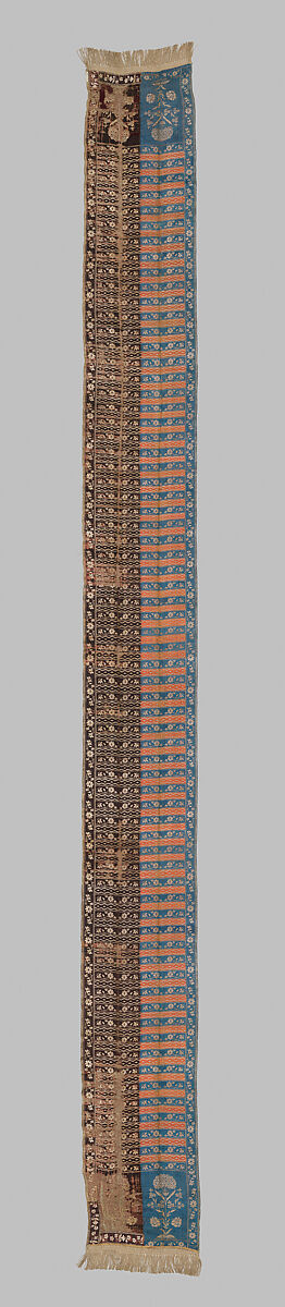 Sash, Manufactured by Jacob Paschalis, Silk and metal thread, metal fringe, Polish, Kobylka