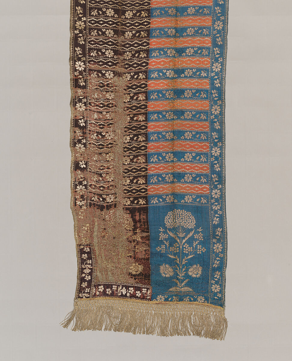 Sash, Manufactured by Jacob Paschalis, Silk and metal thread, metal fringe, Polish, Kobylka