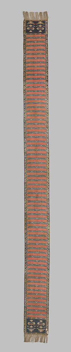 Sash, Silk and metal thread, Polish